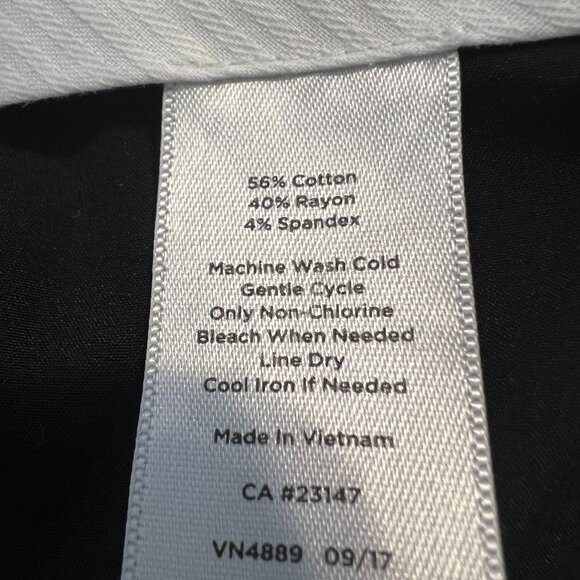 Talbots Hampshire Ankle Black Pants Sz 16 Office Career Sleek and sophisticated - Picture 6 of 10